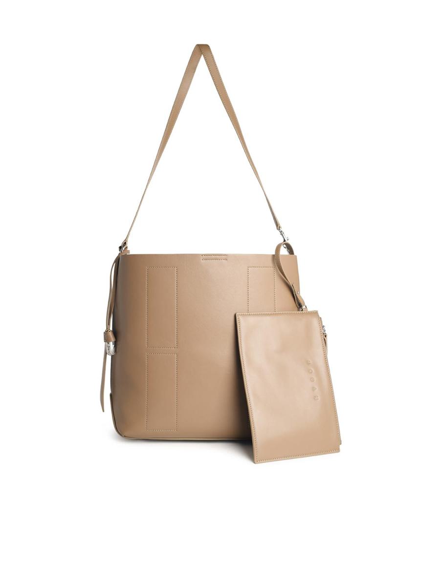 Hogan Dove Grey Leather Bag