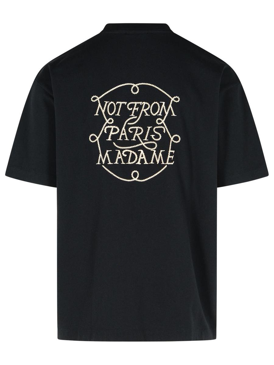 Drôle De Monsieur Black Cotton T-Shirt