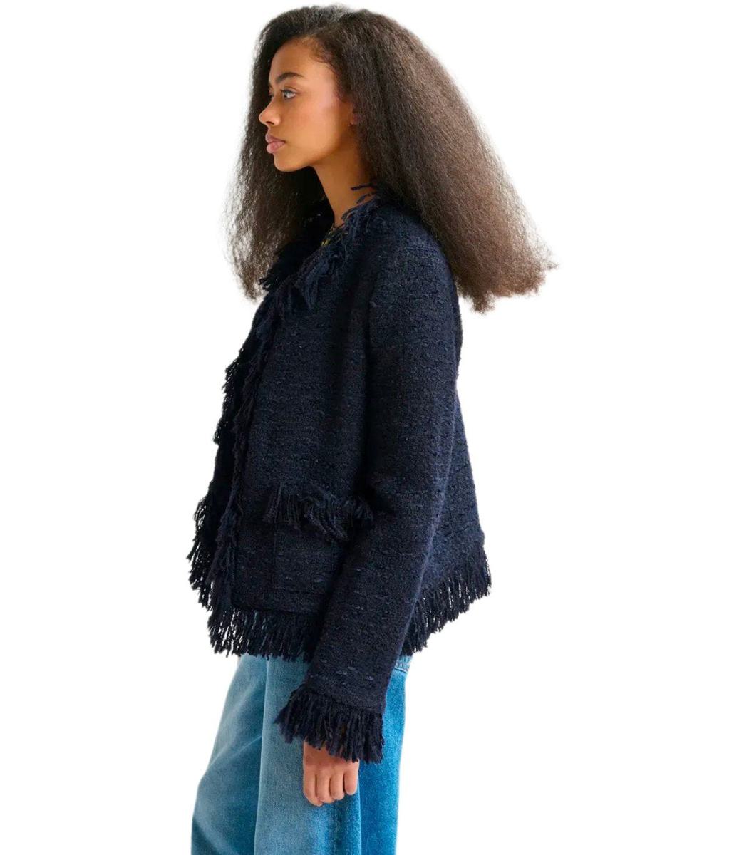 Essentiel Antwerp Iskra Navy Blue Jacket