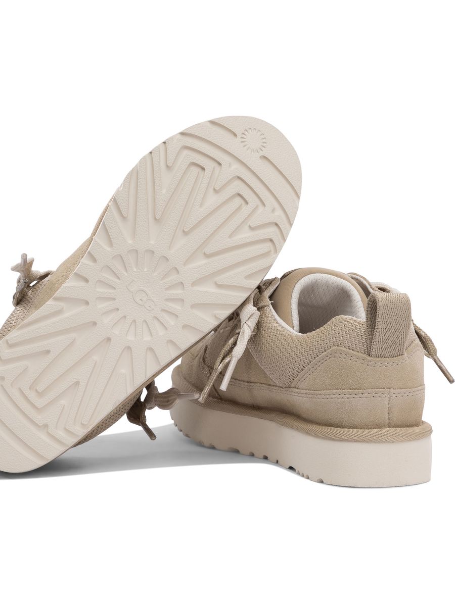Ugg 'Lowlel' Beige Suede Sneakers