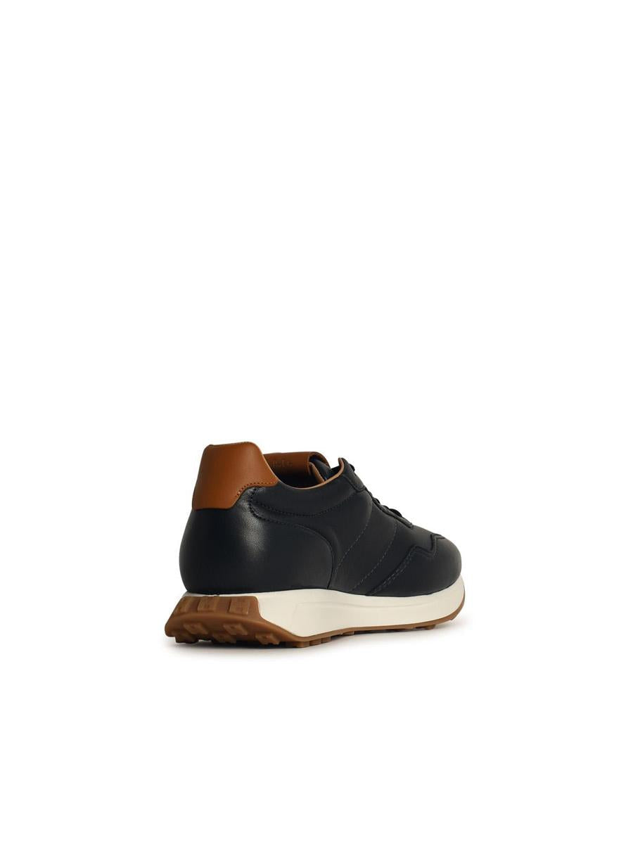 Hogan 'H601' Blue Leather Sneakers