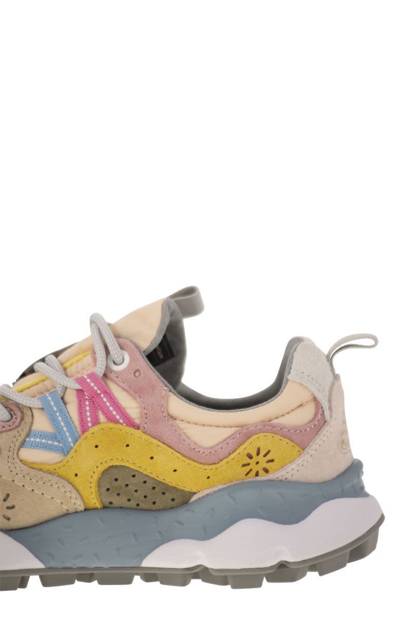Flower Mountain Yamano 3 - Sneakers In Suede And Technical Fabric