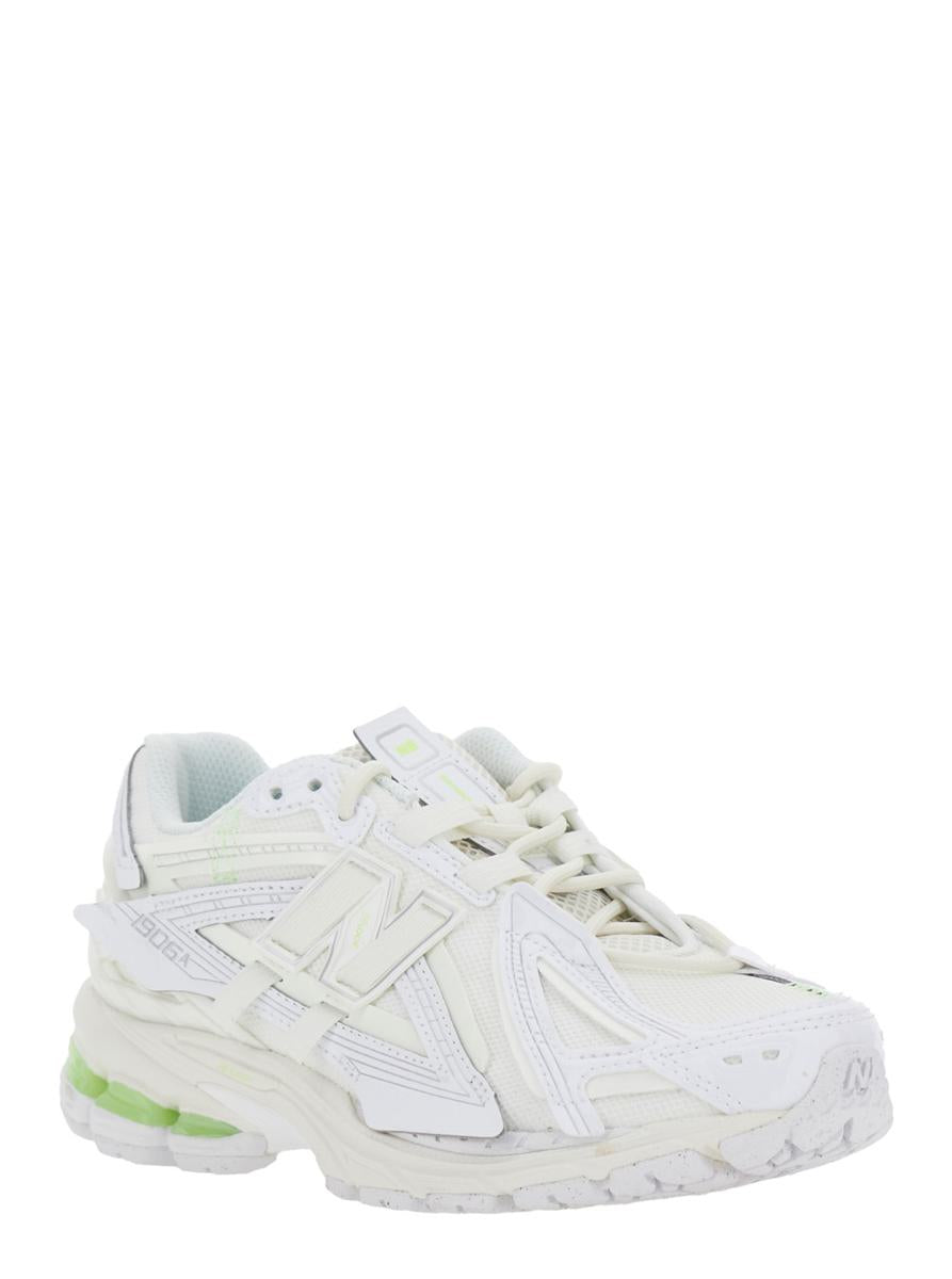 '1906R' White Sneaker With Mesh Design And Side Logo In Synthetic Fiber Unisex
