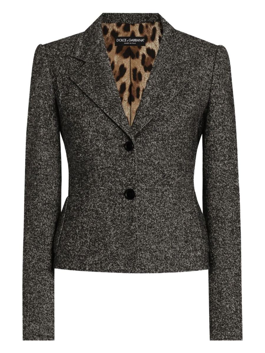 Dolce & Gabbana Jacket With Melange Effect