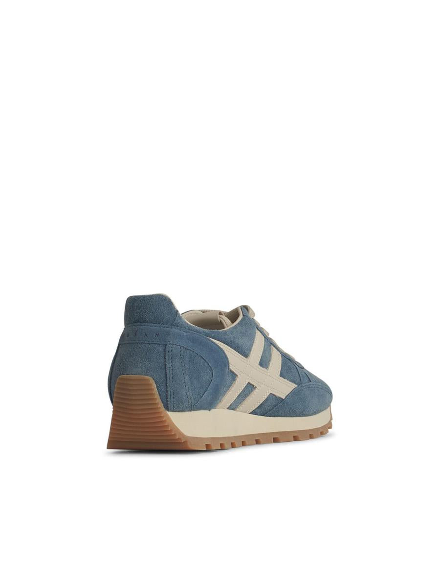 Hogan 'H673' Light Blue Leather Sneakers