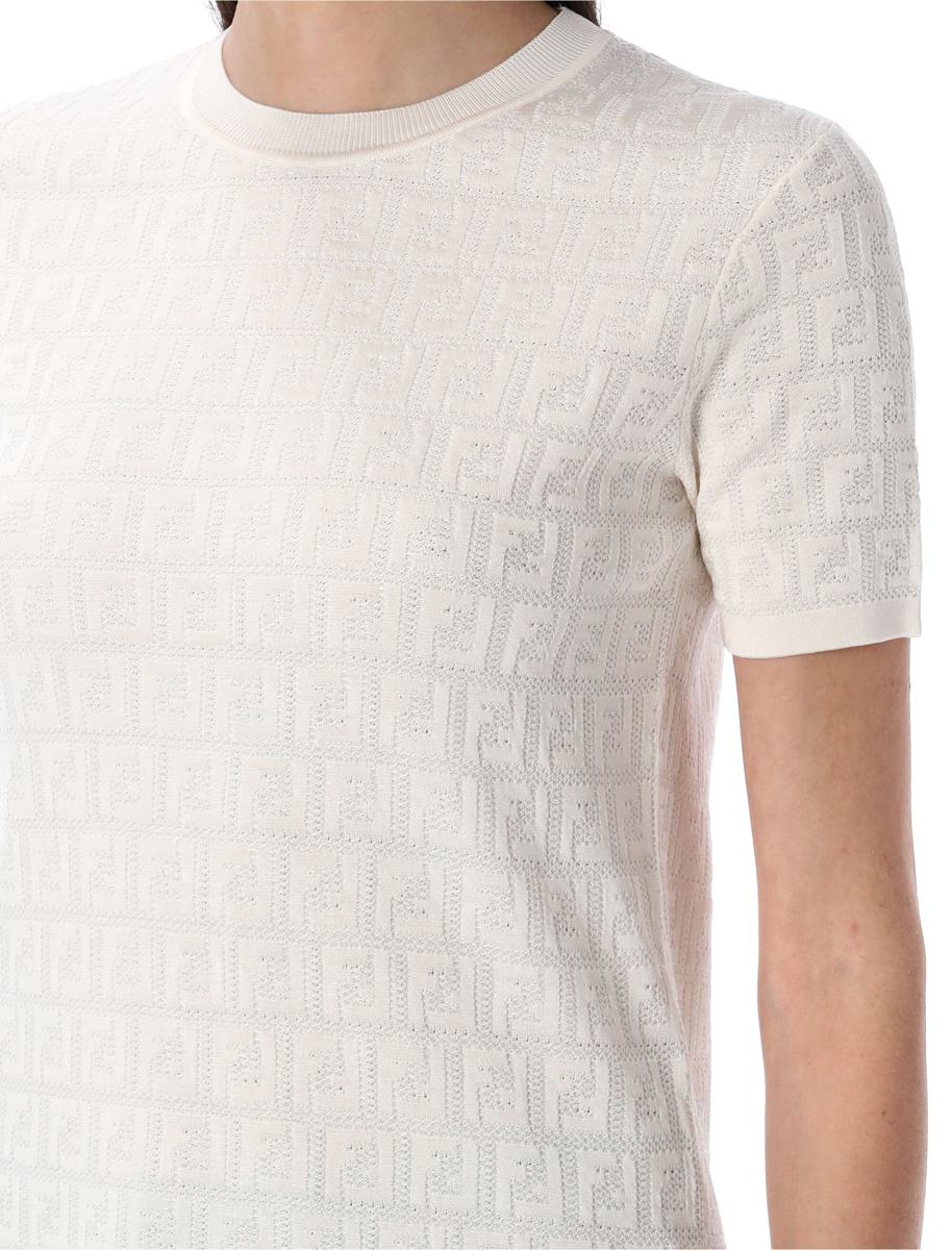 Fendi Lace Ff Knit T-Shirt