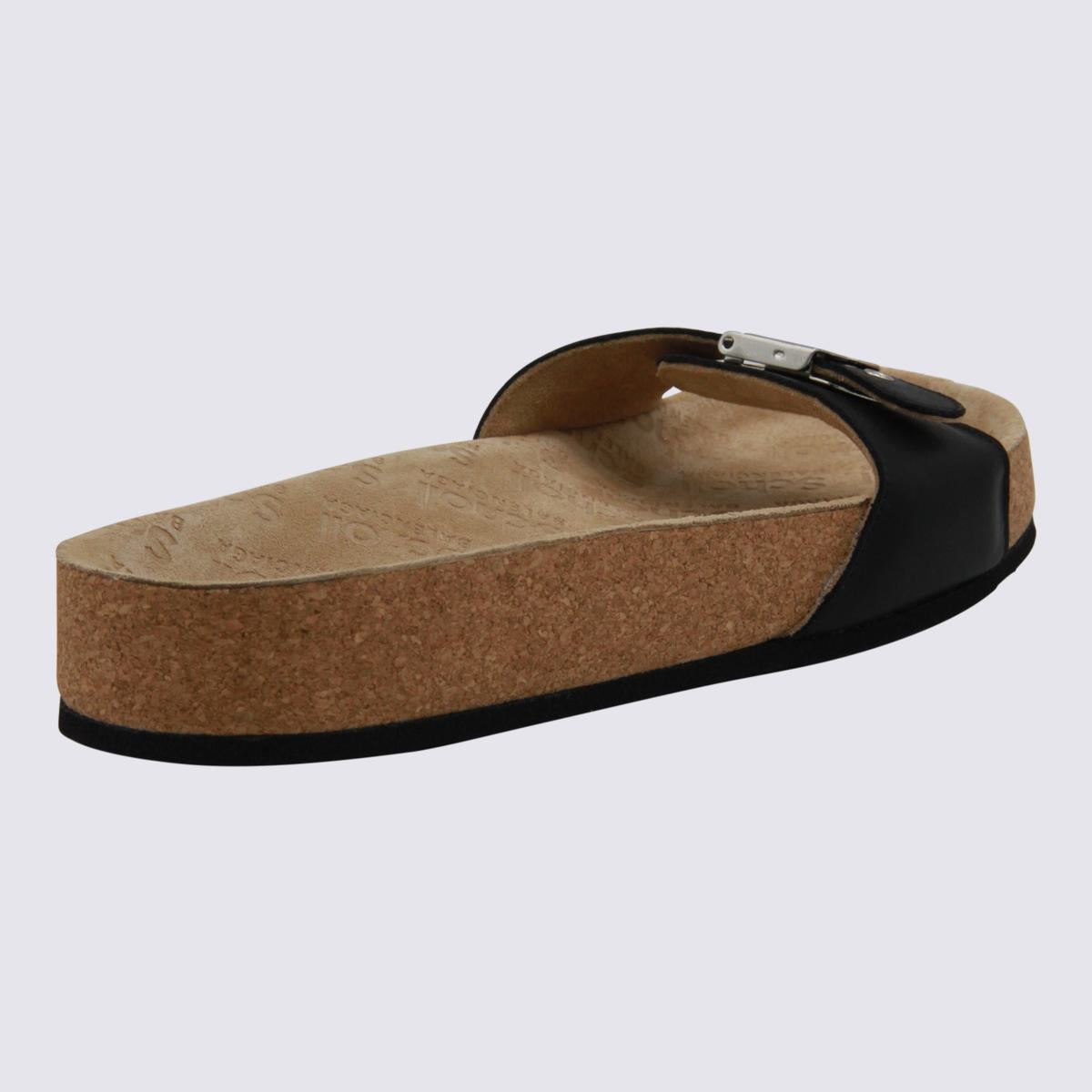 Balenciaga Black Scholl Flats