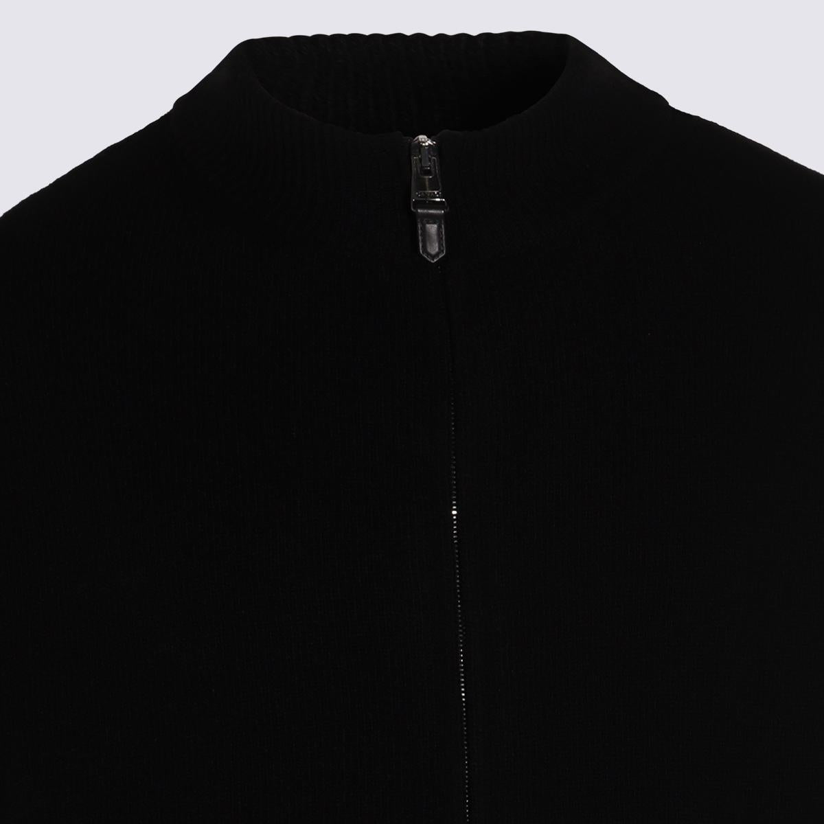 Canali Black Wool Knitwear