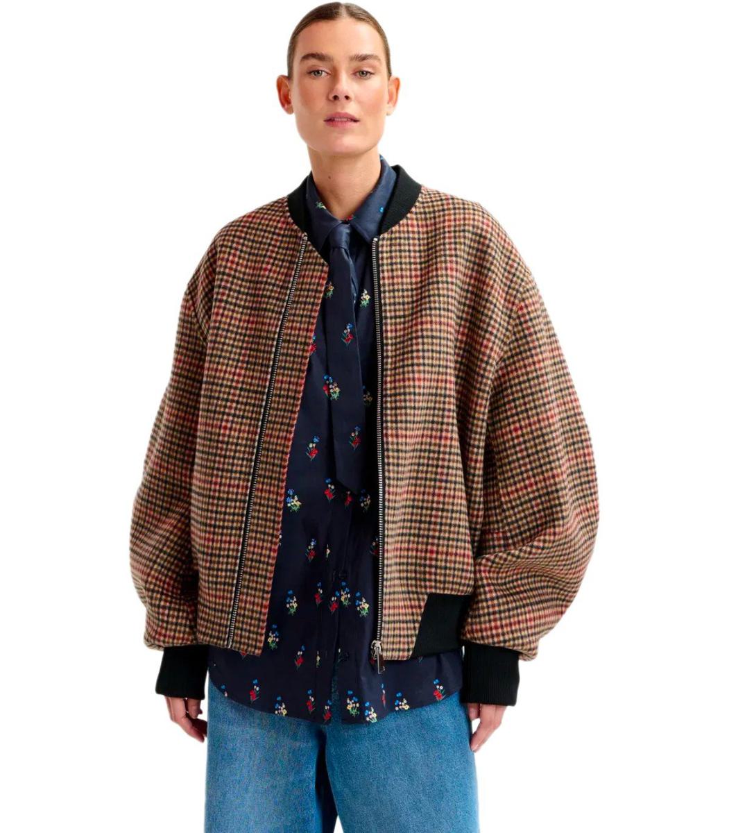 Essentiel Antwerp Antwerpiti Brown Bomber Jacket
