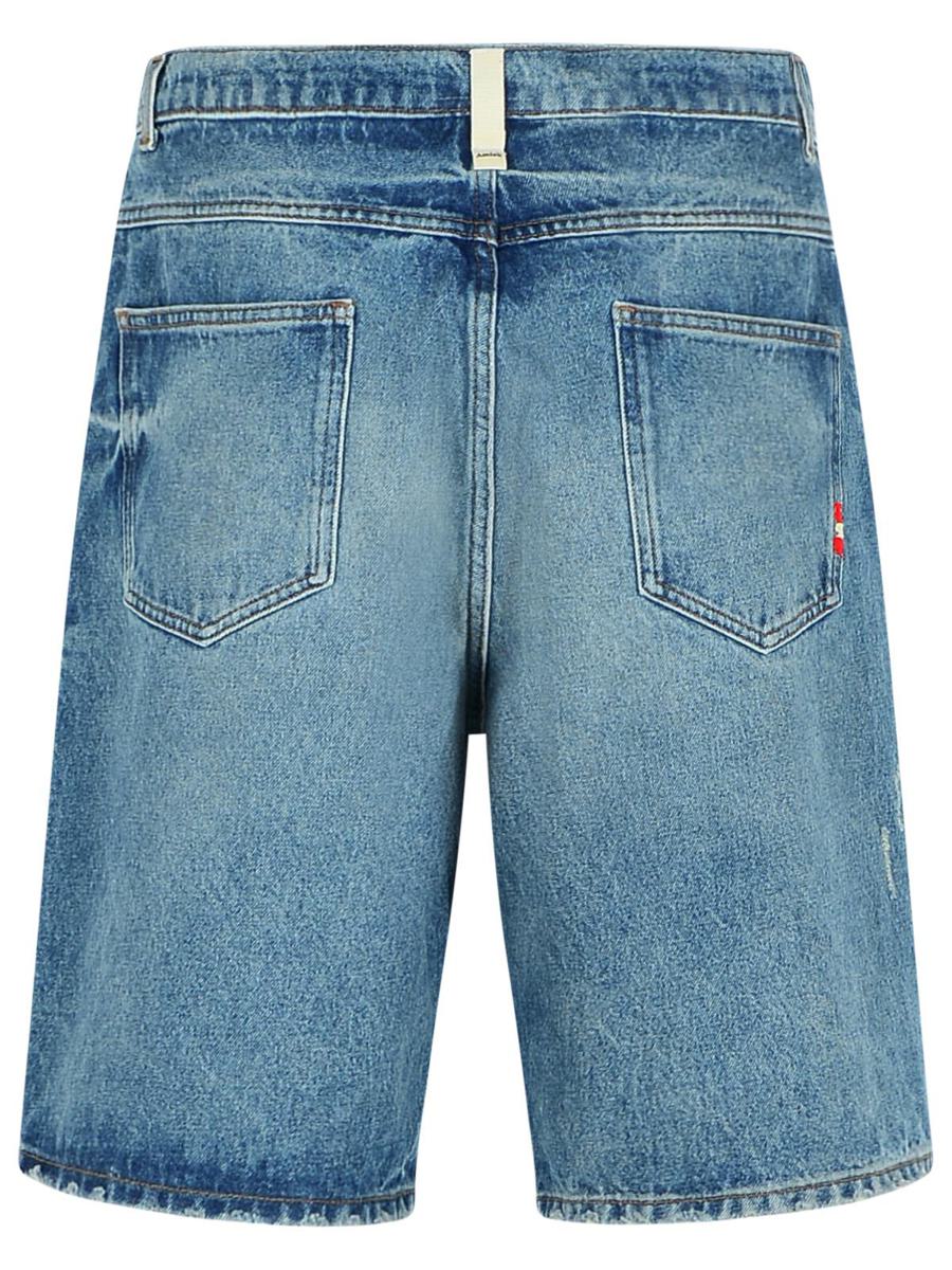 Amish 'Tommy' Bermuda Shorts In Light Blue Denim