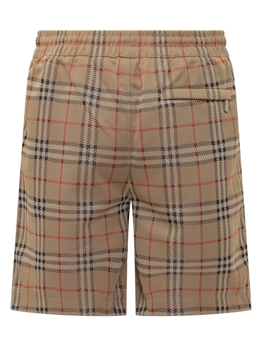 Burberry Burberry Men'S Beige Checkered Shorts