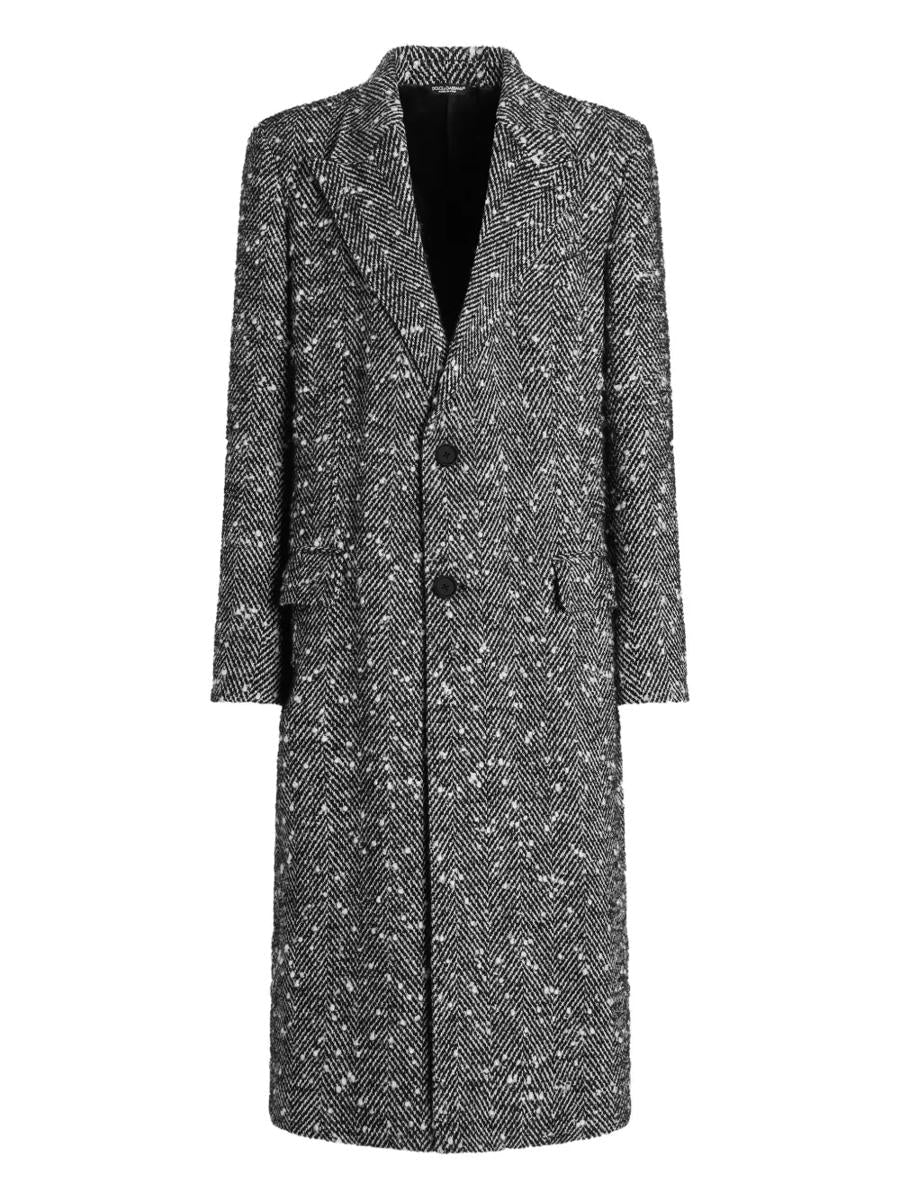 Dolce & Gabbana Herringbone Coat