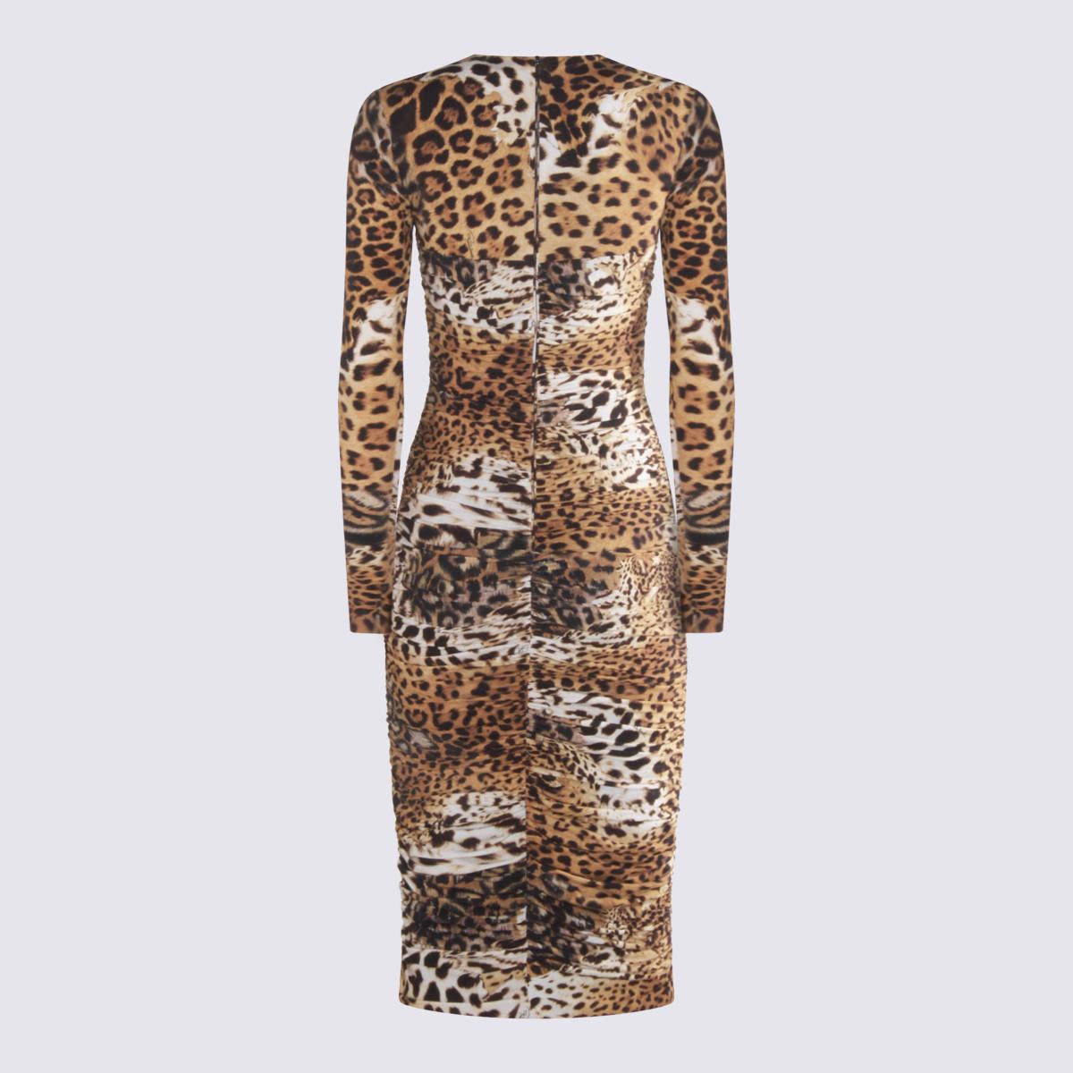 Roberto Cavalli Multicolor Midi Dress