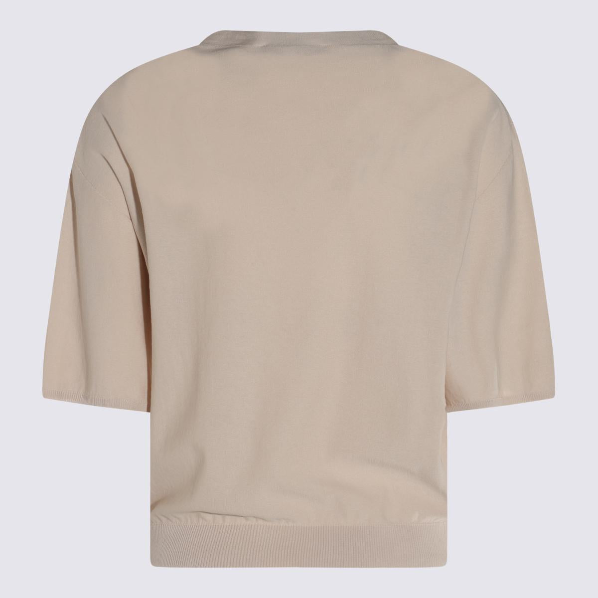 Antonelli Beige Linen T-Shirt