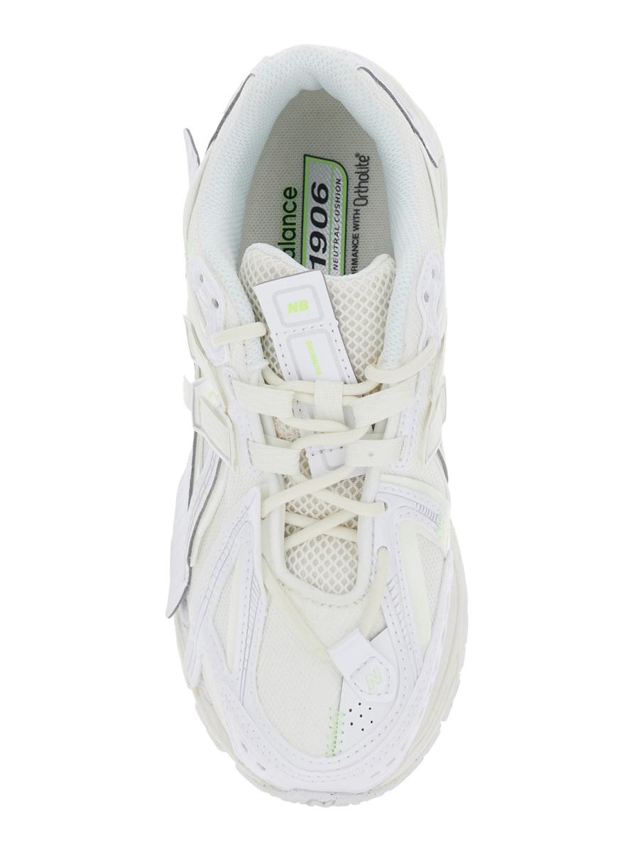 '1906R' White Sneaker With Mesh Design And Side Logo In Synthetic Fiber Unisex