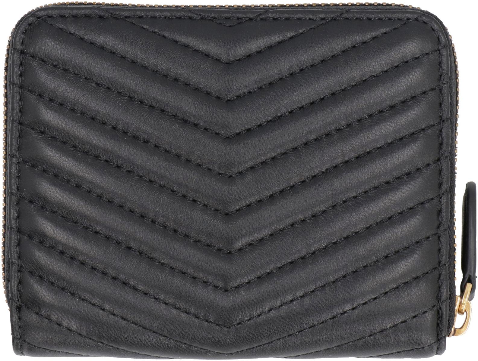 Pinko Taylor Leather Zip Around Wallet