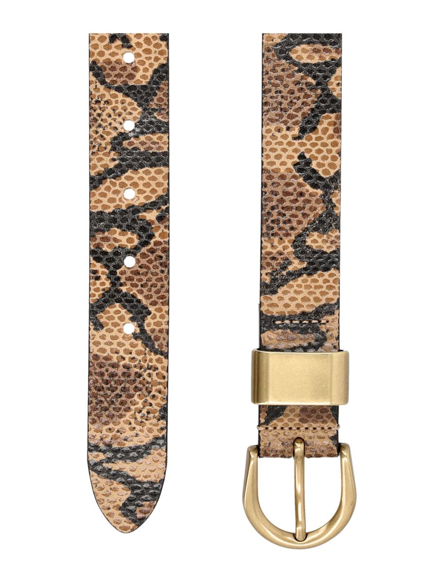 Sessun Sessùn Miloa E Python-Print Suede Belt