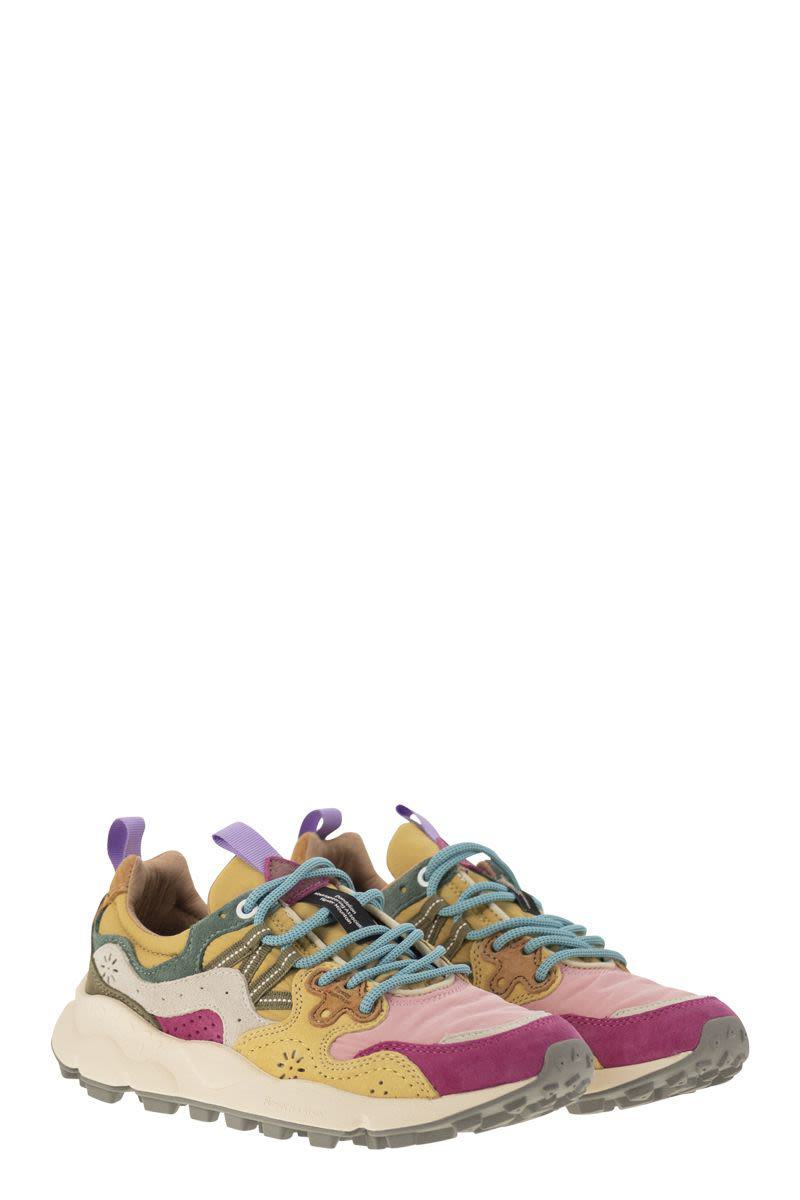 Flower Mountain Yamano 3 - Sneakers In Suede And Technical Fabric