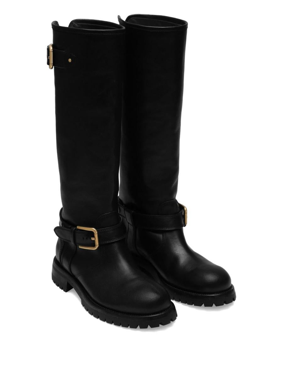 Dolce & Gabbana Calfskin Biker Boots