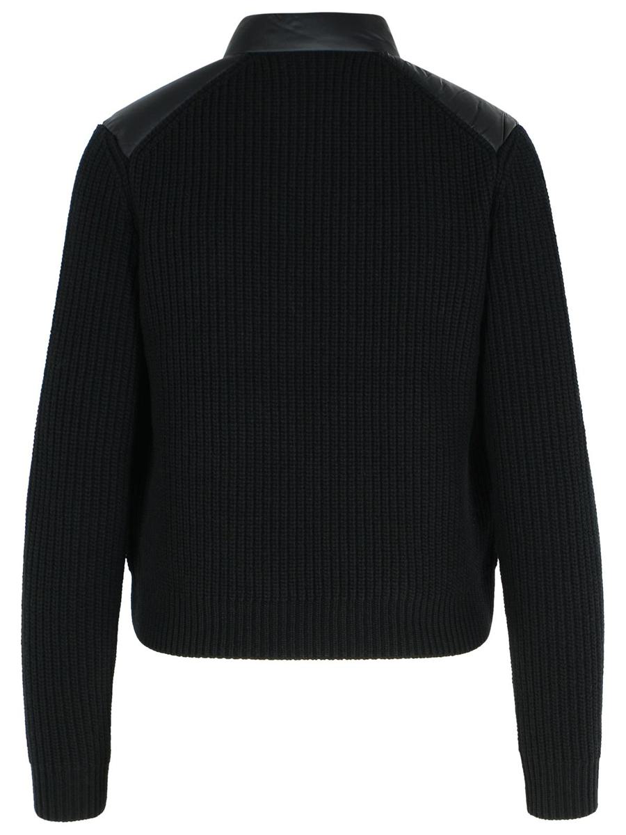 Moncler Black Virgin Wool Blend Jacket