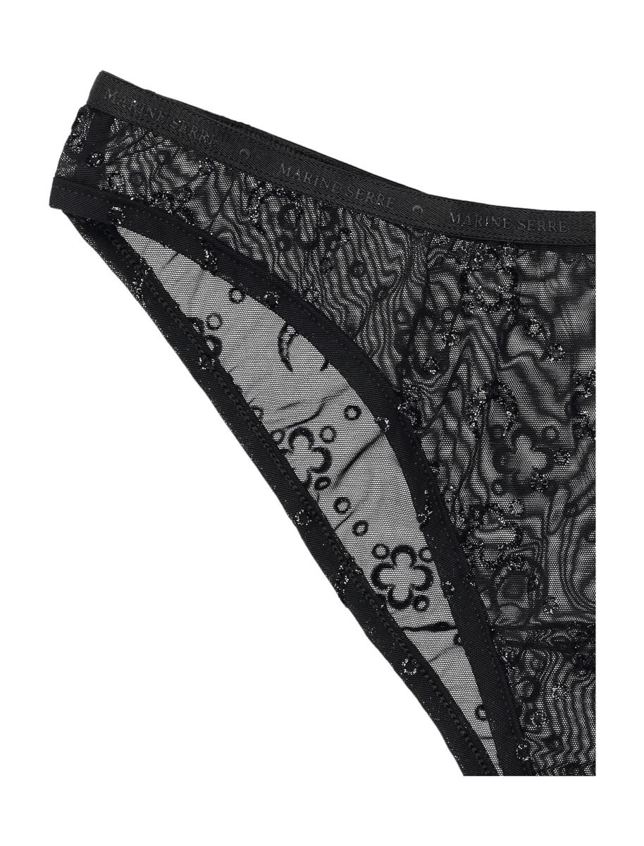 Marine Serre Mesh Flock Brief Glitter