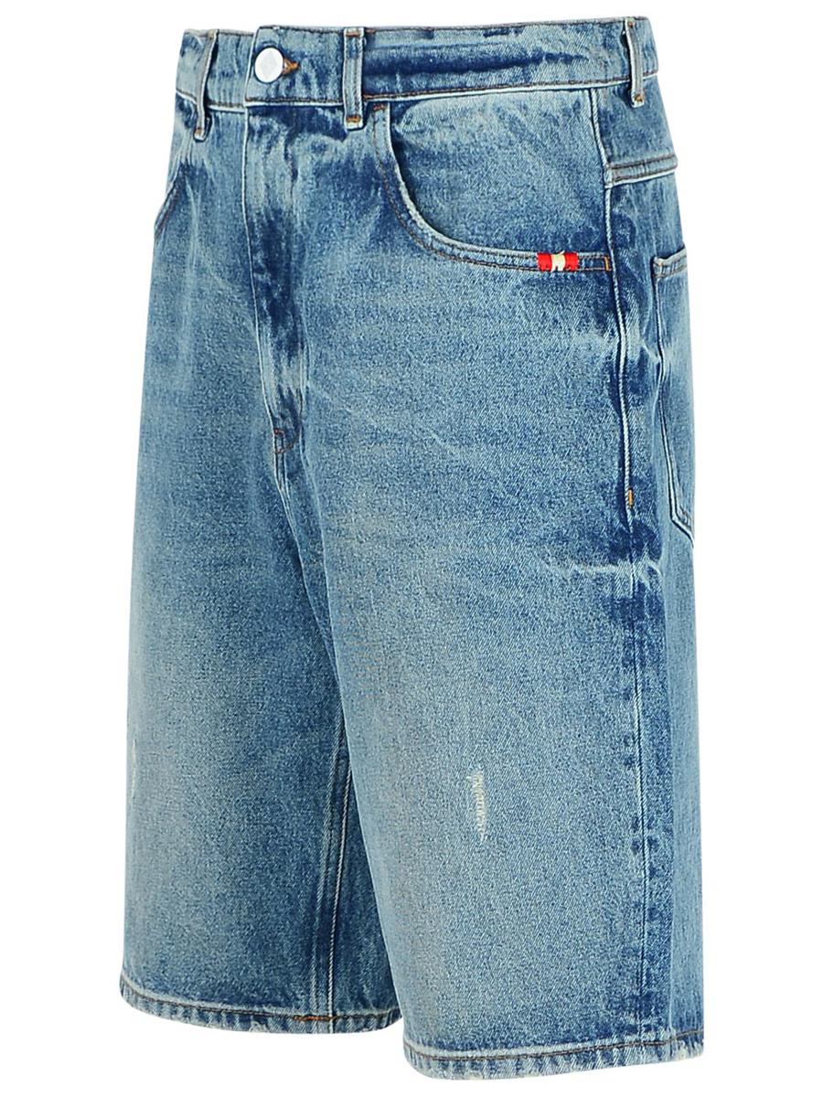 Amish 'Tommy' Bermuda Shorts In Light Blue Denim
