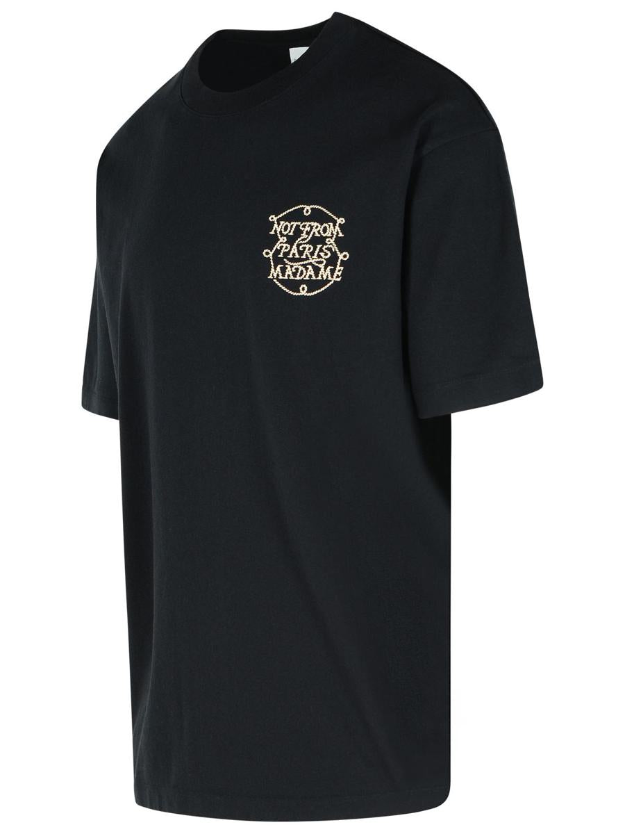 Drôle De Monsieur Black Cotton T-Shirt