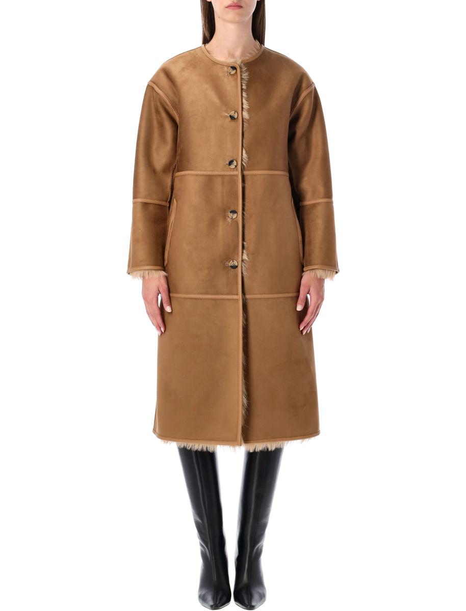 Urbancode Faux Fur Coat With Suede Interior