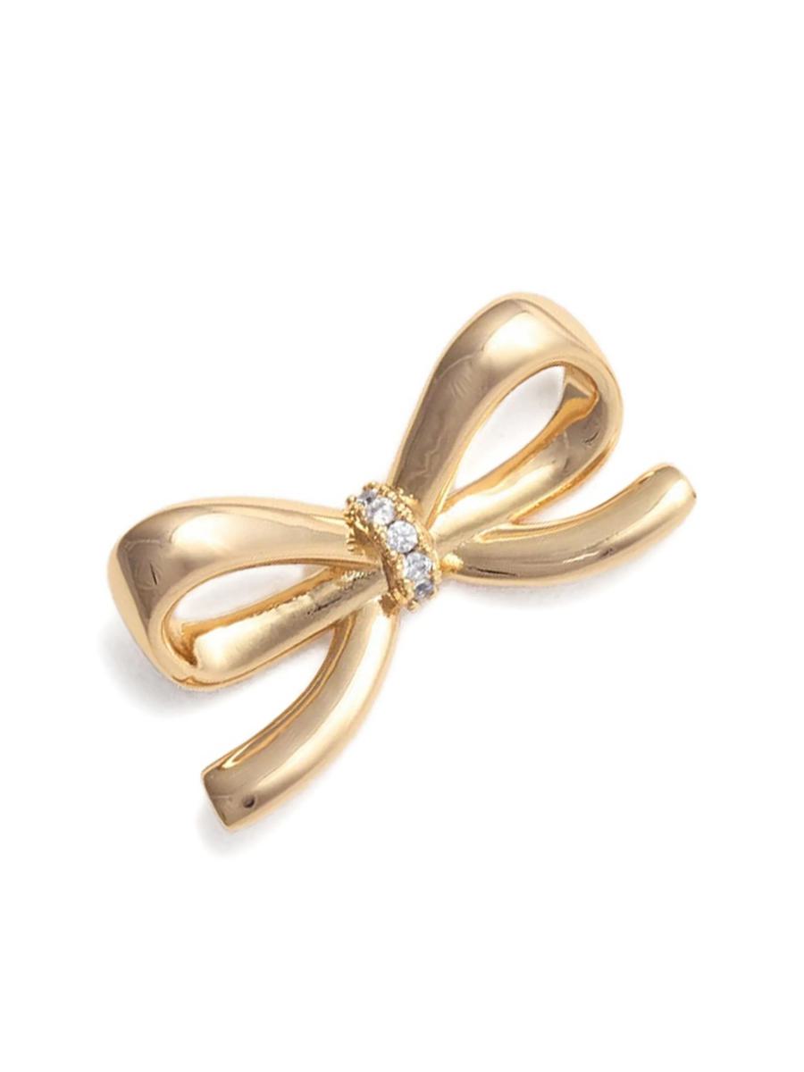 Self-Portrait Gold Bow Earrings Accessories