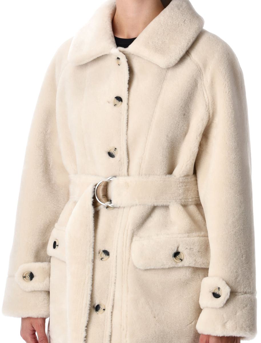 Urbancode Reversible Faux Fur Belted Coat With Suede Interior