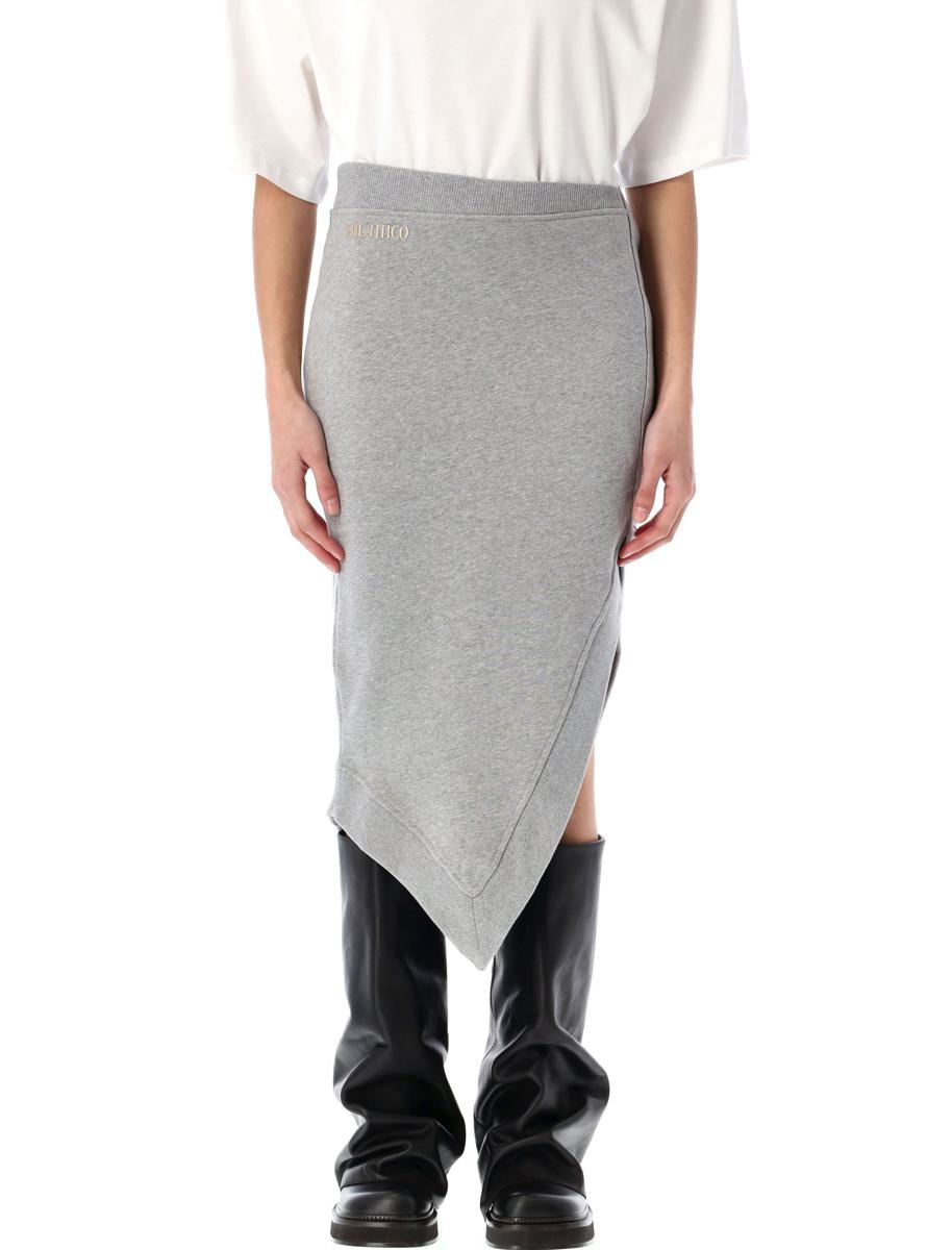 The Attico Fleece Midi Skirt
