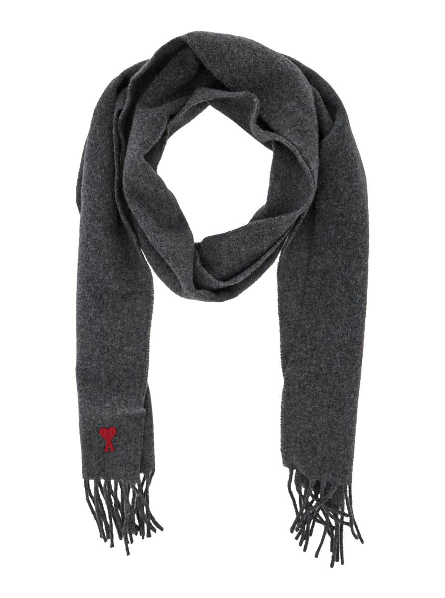 Red AMI Paris De Coeur Scarf