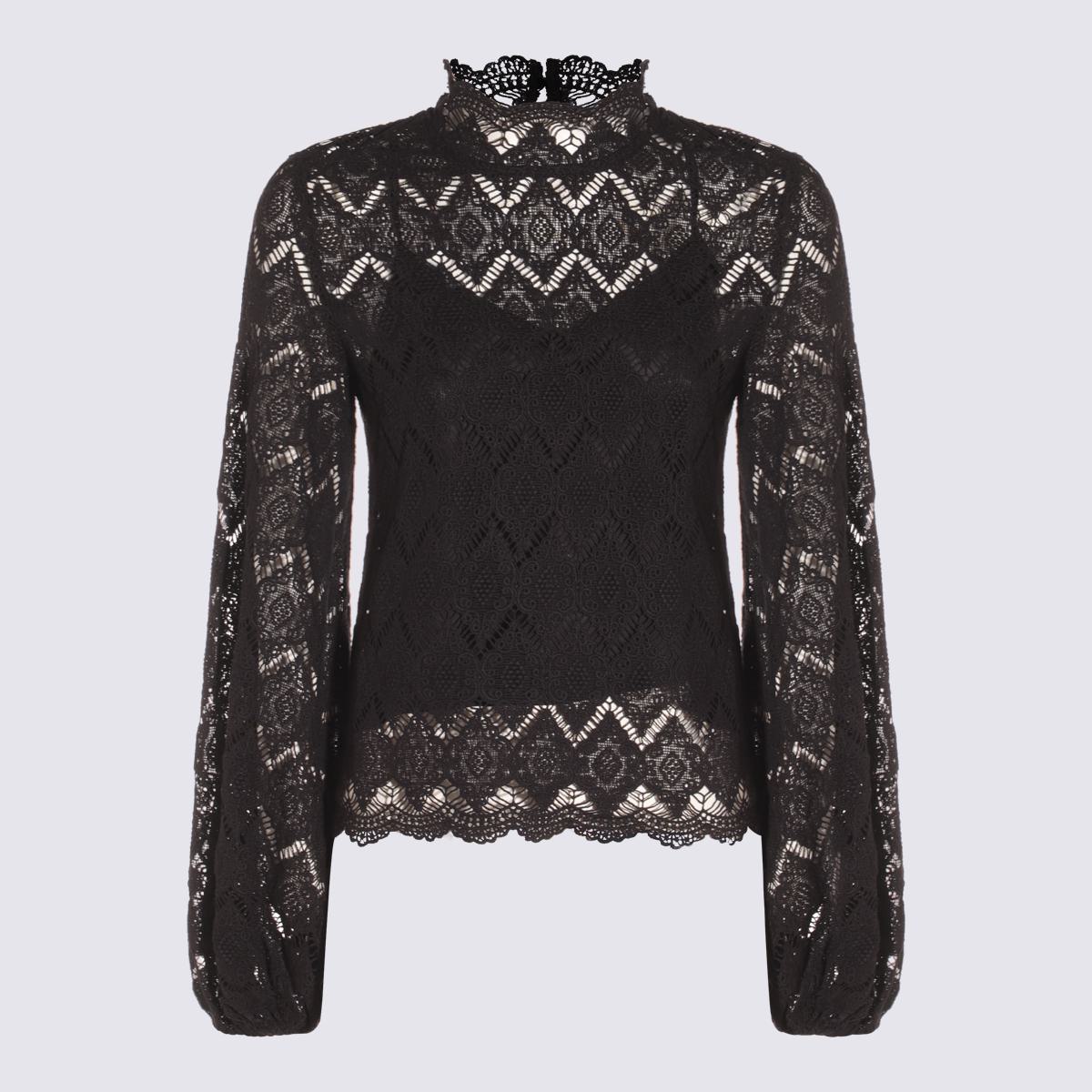 Twinset Black Cotton Top