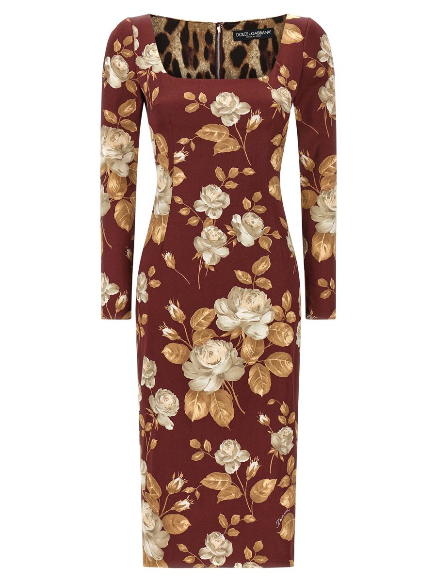 Dolce & Gabbana  Rose Print Dress