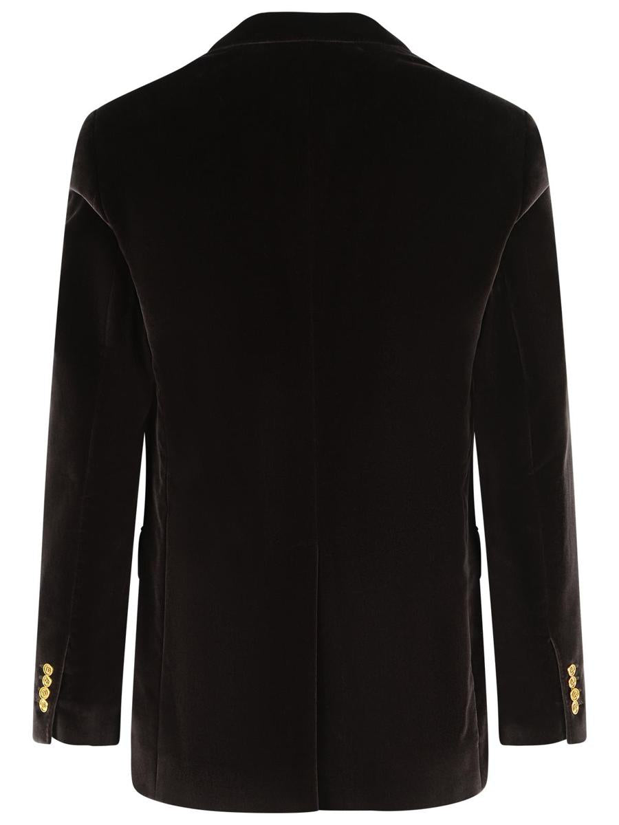 Dolce & Gabbana Brown Polyester Blazer