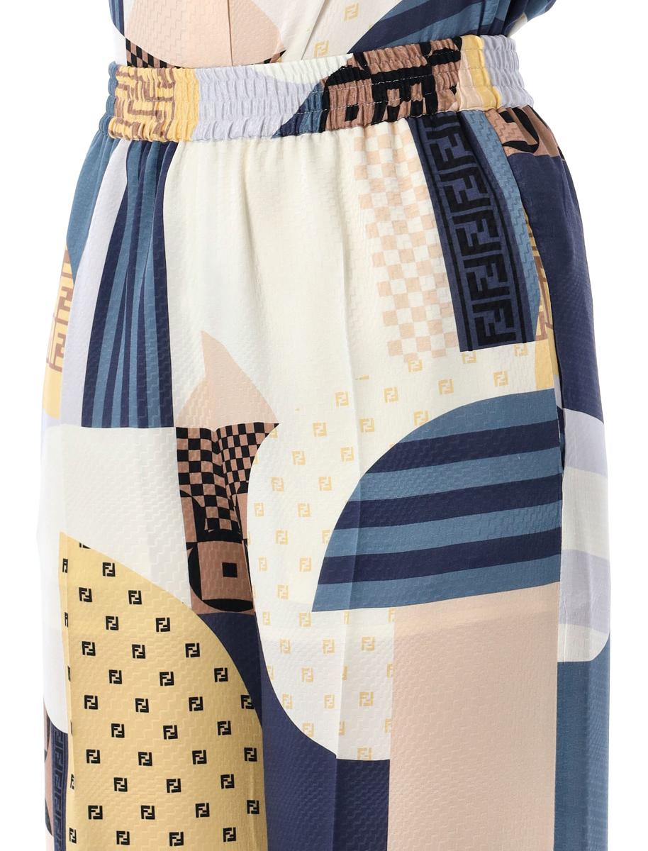 Fendi Patchwork Print Trousers