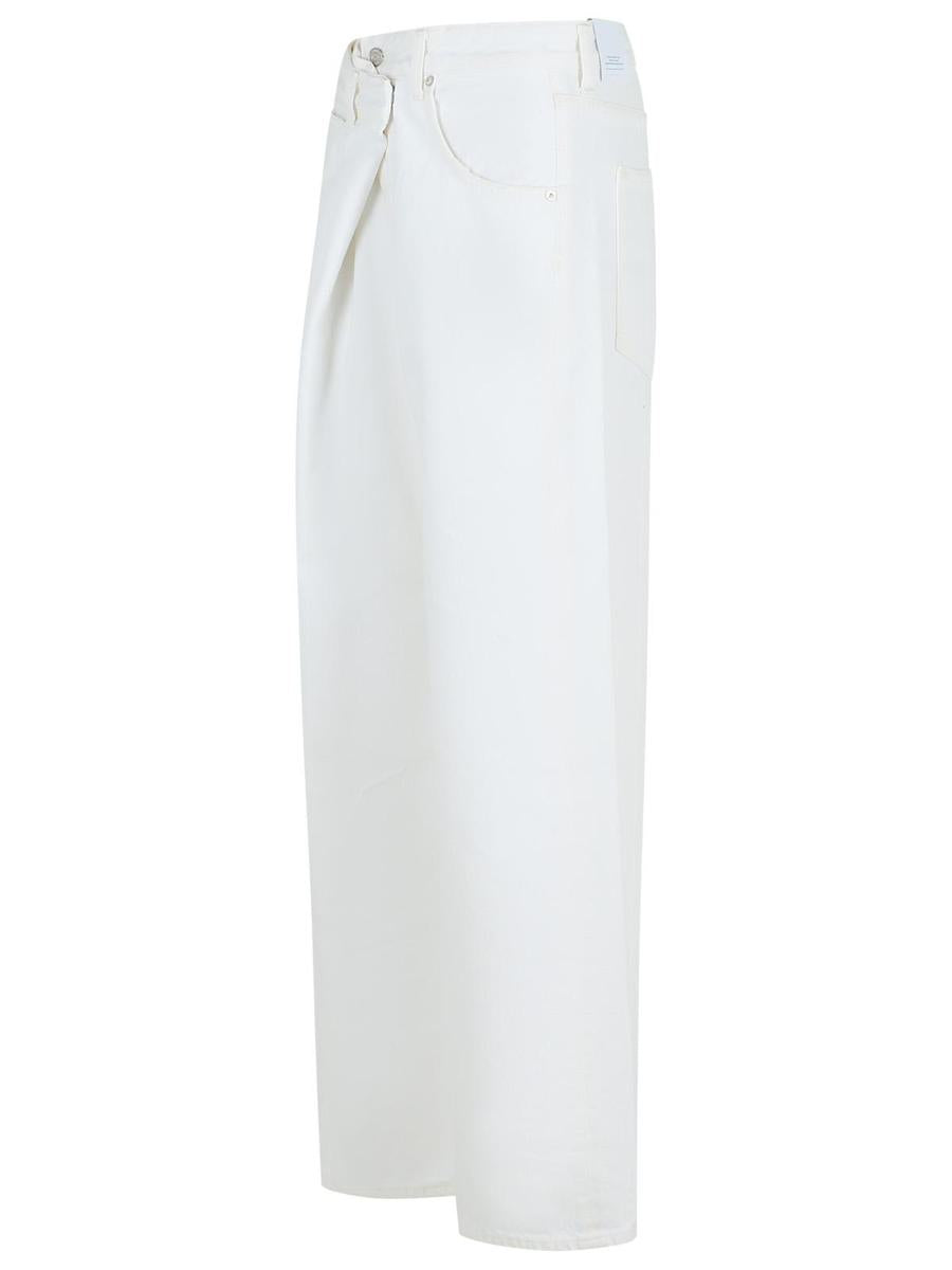 Agolde 'Vana' White Cotton Jeans