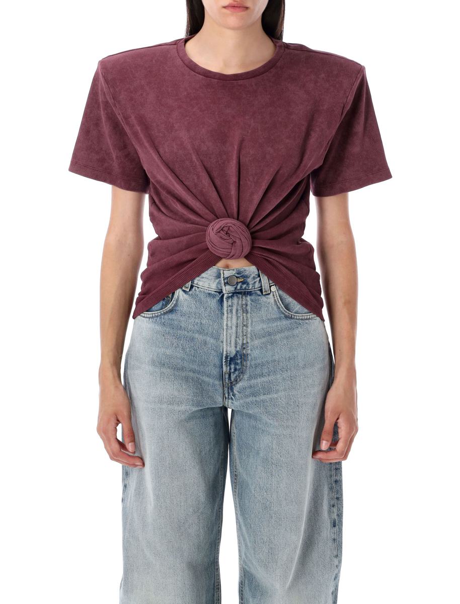 Magda Butrym Knotted Ribbed T-Shirt