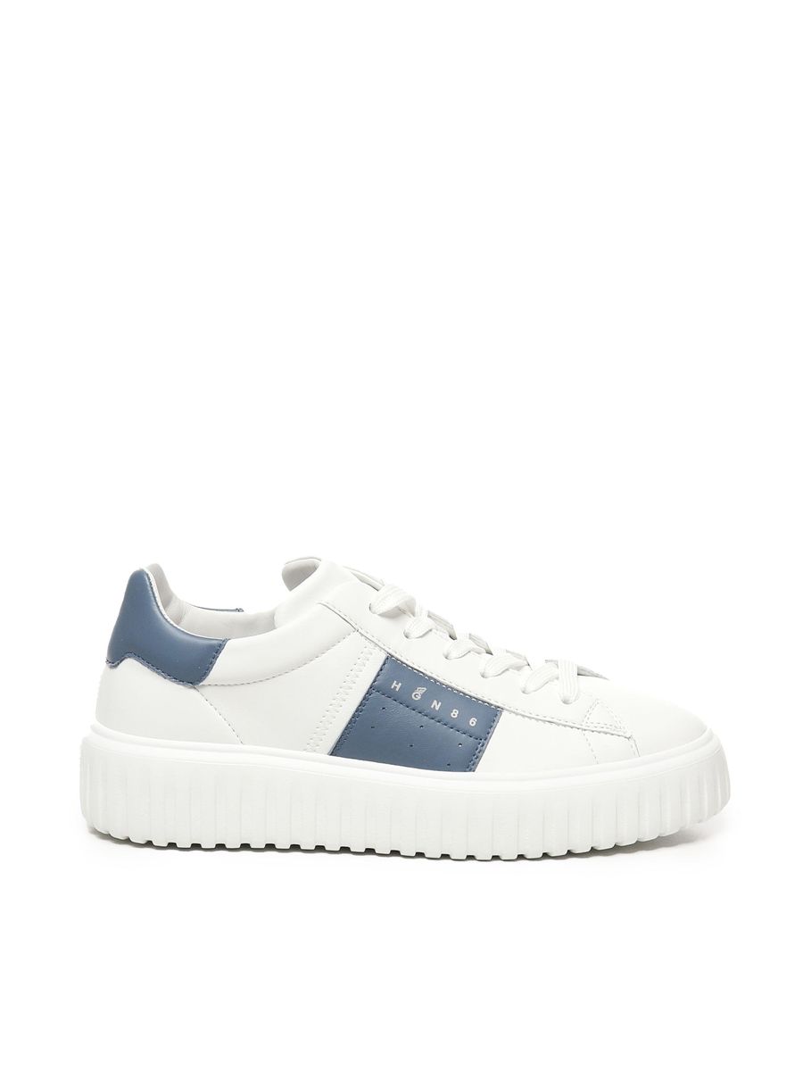 Hogan White H-Stripes Sneakers