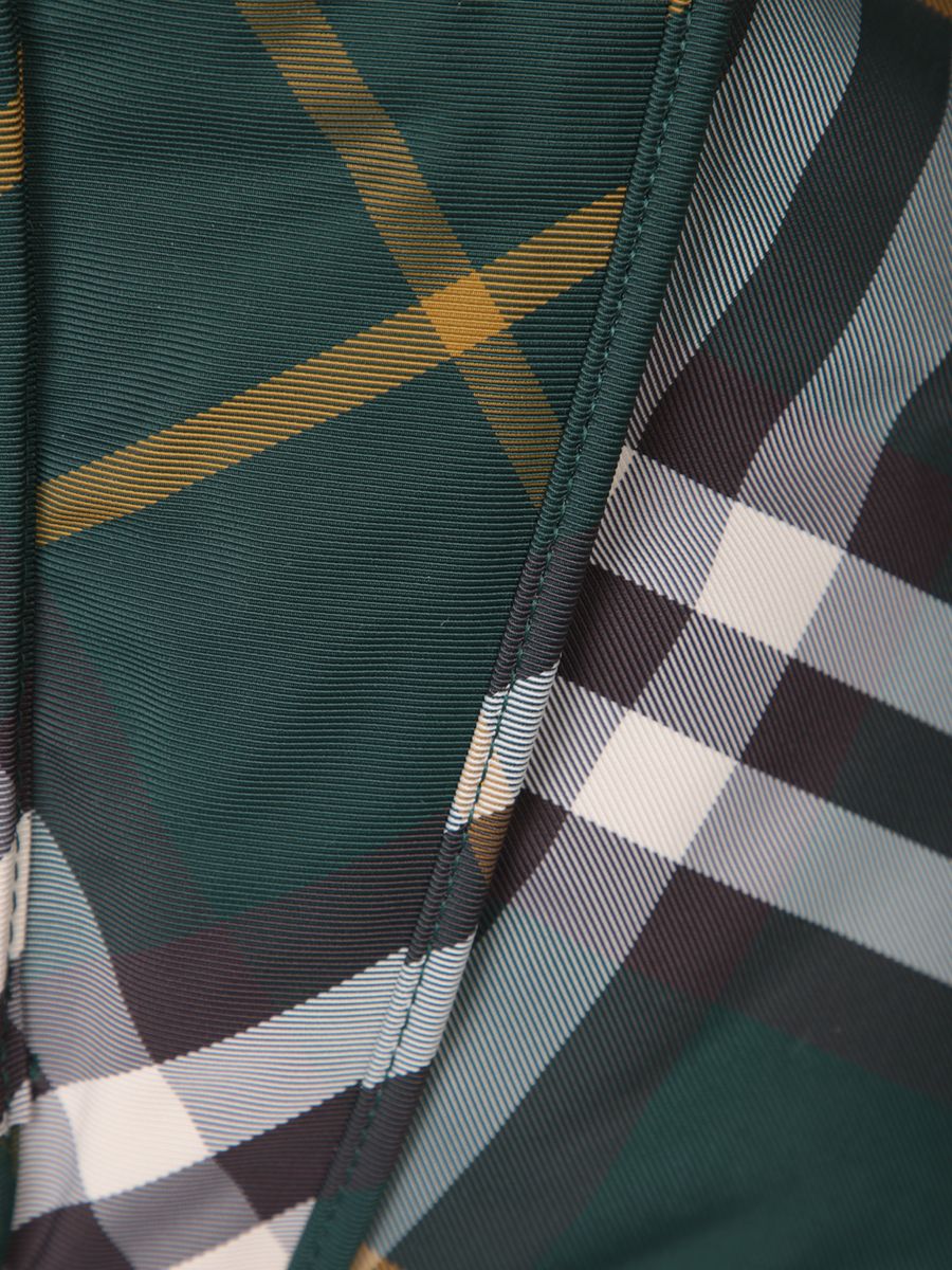 Burberry Check Motif Nylon Backpack