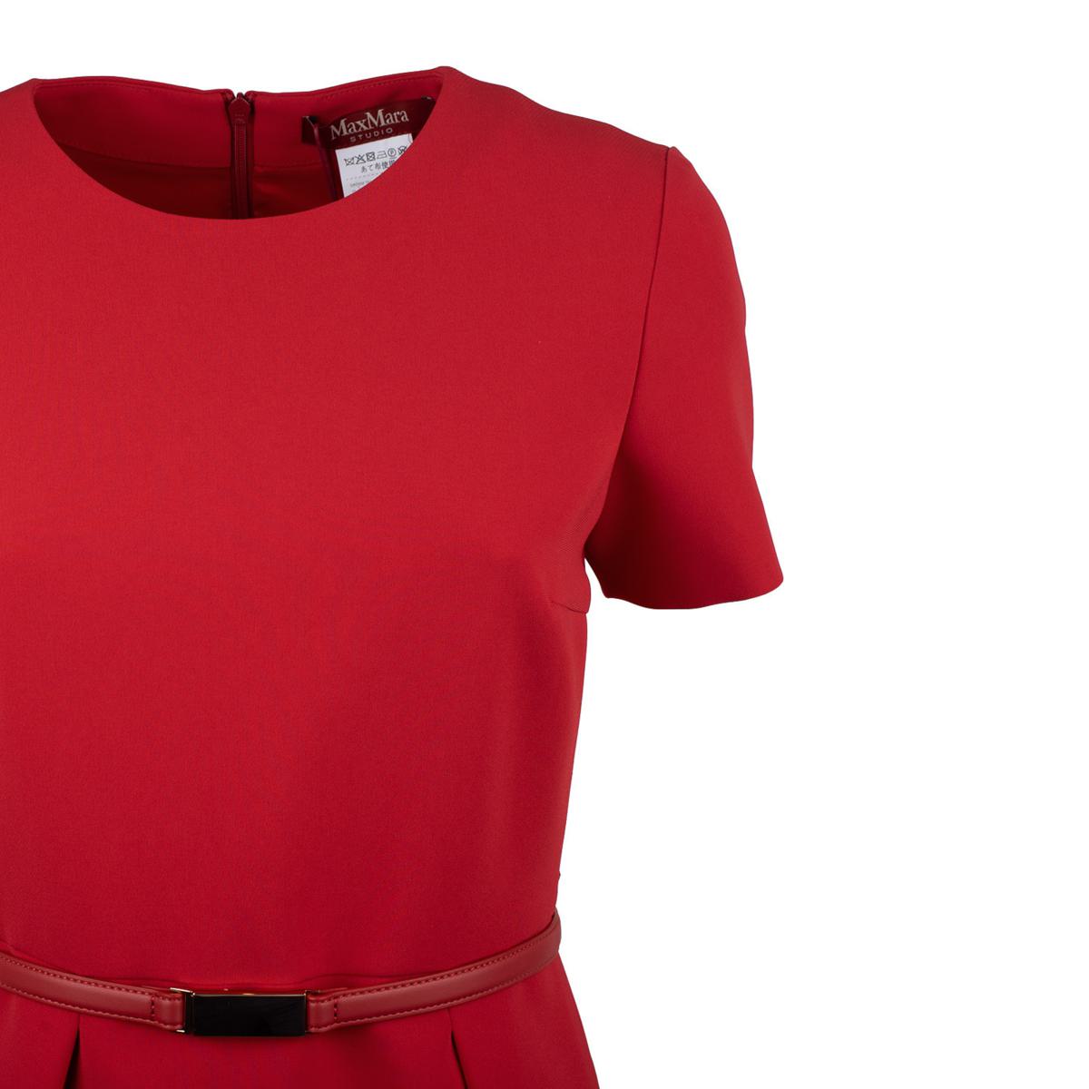 Max Mara Red Cady Minidress