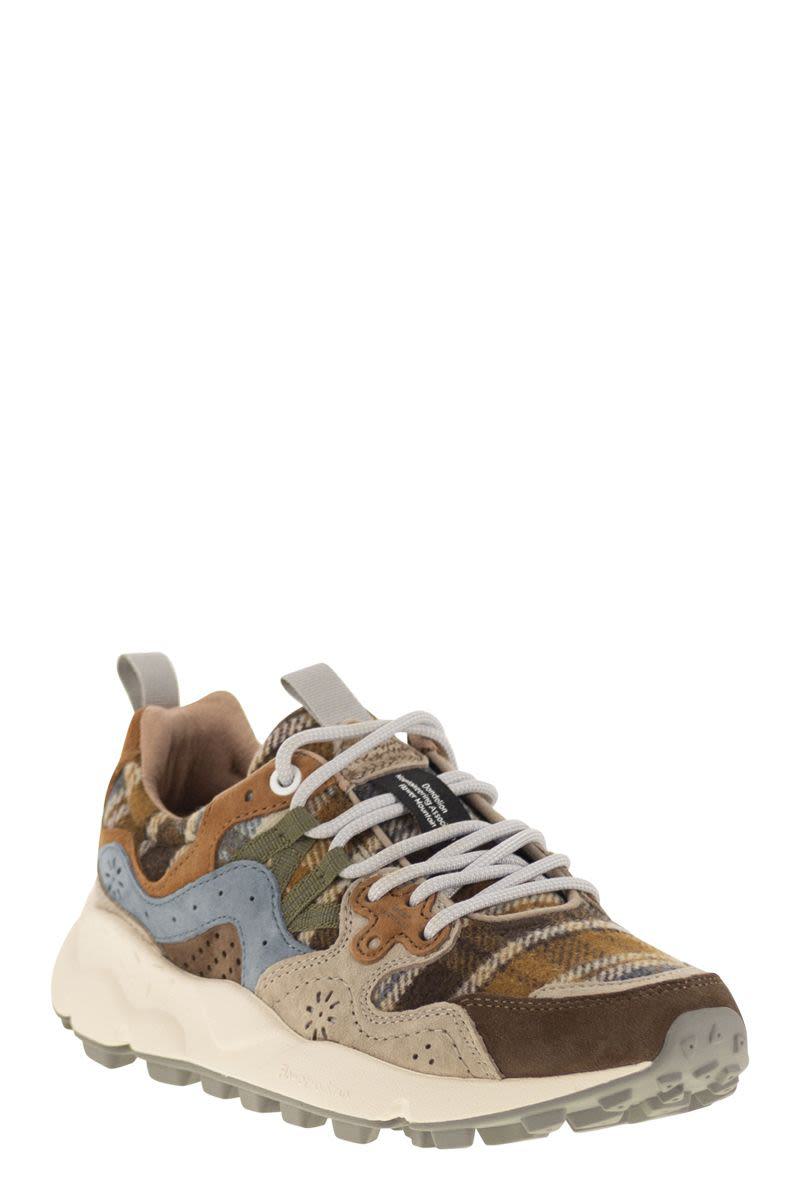 Flower Mountain Yamano 3 - Suede And Wool Sneakers
