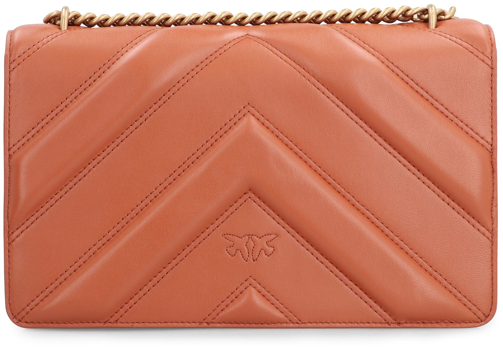 Pinko Love Bag Leather Crossbody Bag