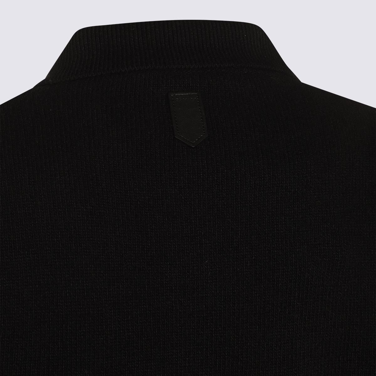 Canali Black Wool Knitwear