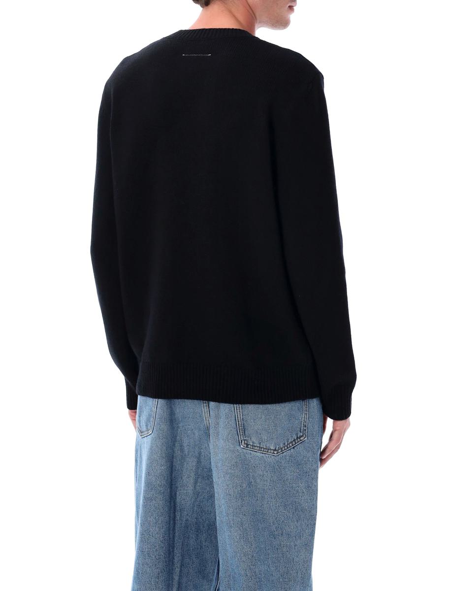 MM6 Maison Margiela Wool Taped Label Crewneck Sweater