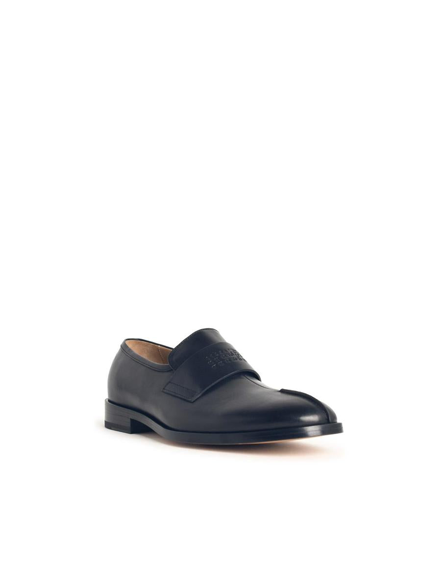 MM6 Maison Margiela Black Leather Loafers