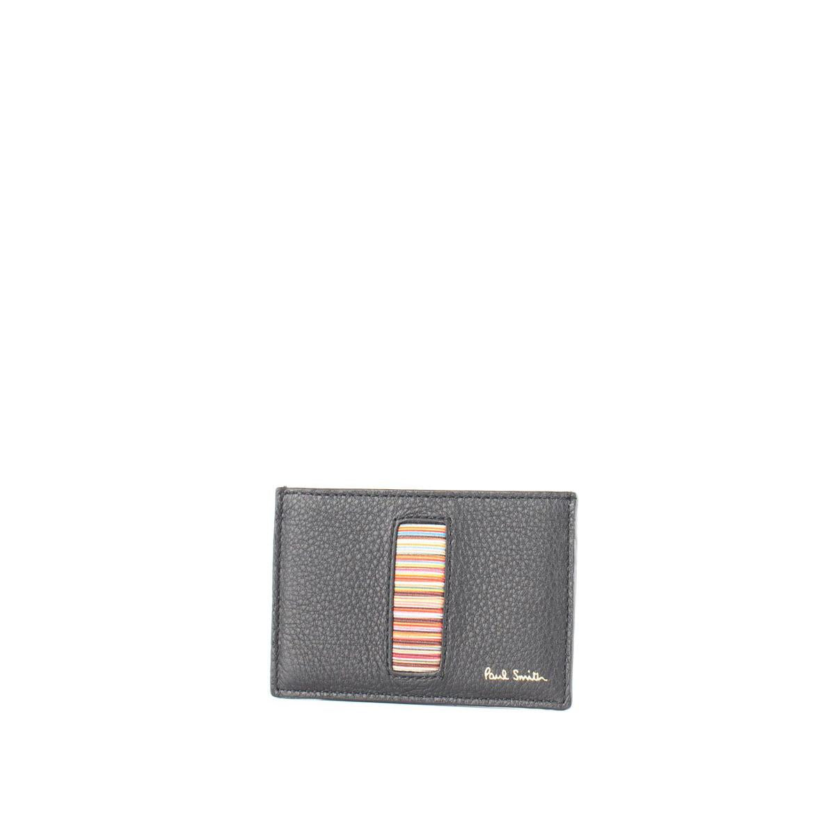 Paul Smith Black Leather Card Holder
