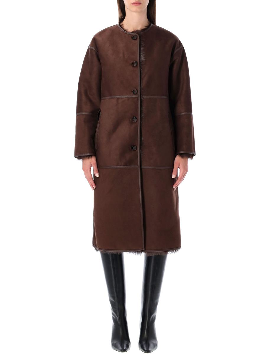 Urbancode Faux Fur Coat With Suede Interior