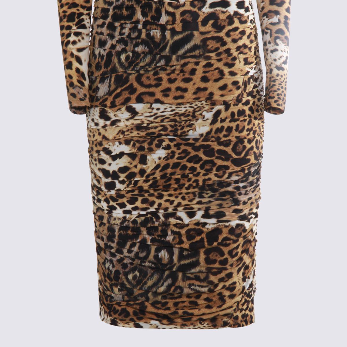 Roberto Cavalli Multicolor Midi Dress