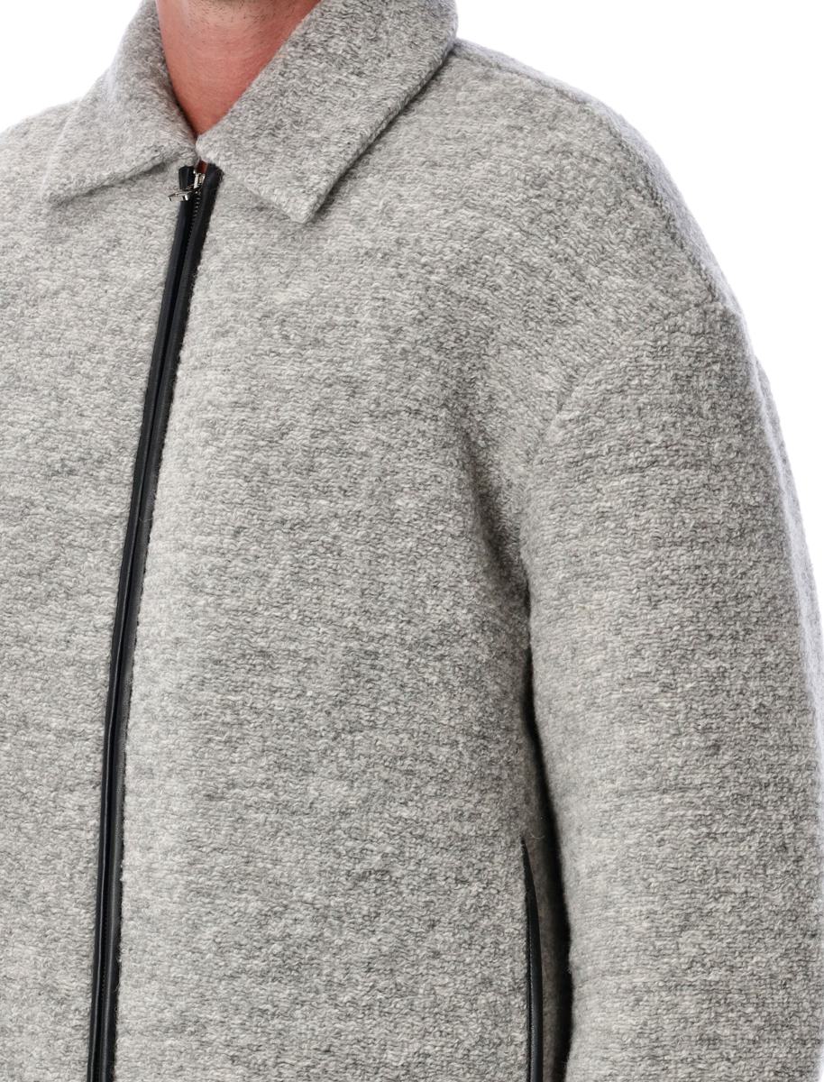 JW Anderson Light Grey Contrast Trim Casual Jacket